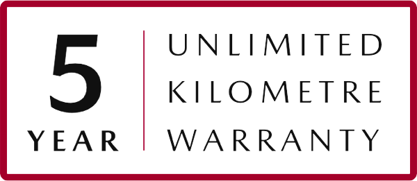 5 Year Unlimited KM Warranty